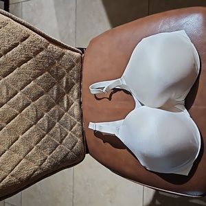 Soma Vanishing Back Full Coverage Front Close Underwire Cream Bra Lined …